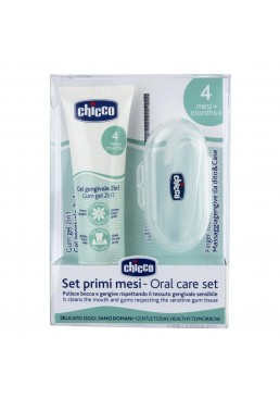 Набор Chicco My First Toothbrush Set (зубная щетка-массажер и гель)